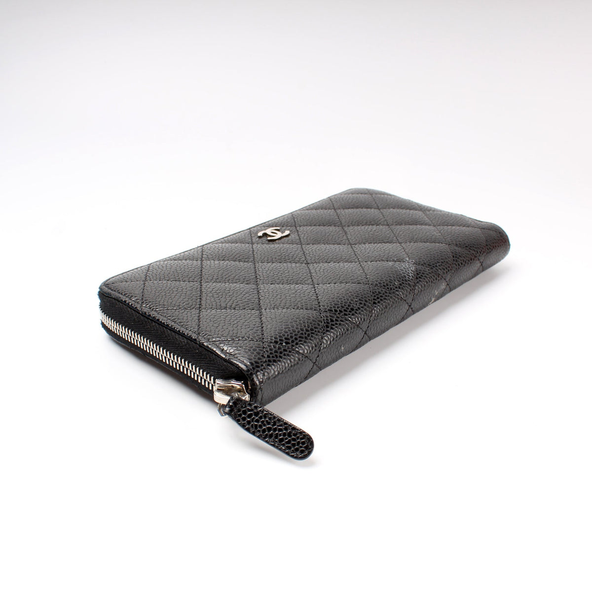 Wallet CC Caviar Small Zip Around