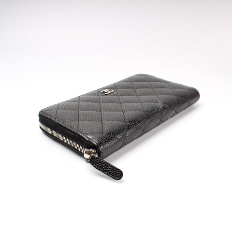 Wallet CC Caviar Small Zip Around