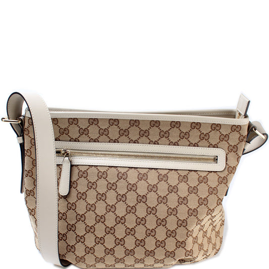 388930 GG Canvas Shoulder Bag lbcase