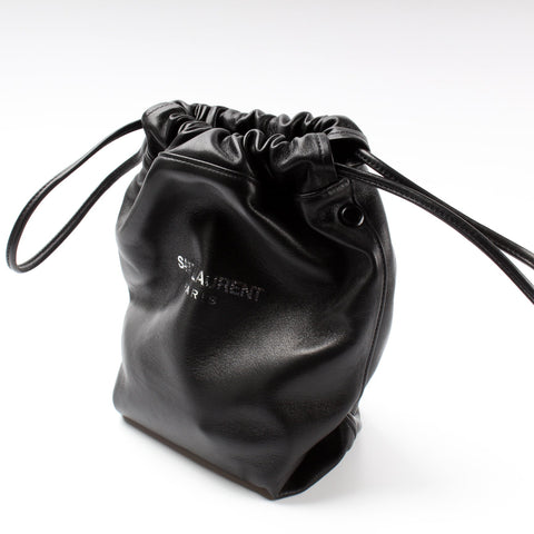 Teddy Drawstring Bag Lambskin