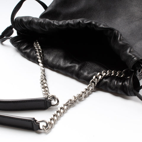 Teddy Drawstring Bag Lambskin