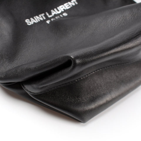 Teddy Drawstring Bag Lambskin