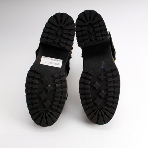 Studded Leather Ankle Boots Size 41