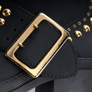 Studded Leather Ankle Boots Size 41