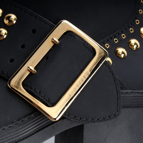 Studded Leather Ankle Boots Size 41