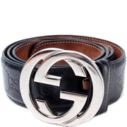 411924 Interlocking GG  Leather Belt Size 90/36