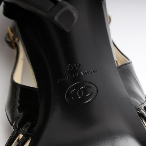 Chaus Ouvertes Patent Heels Size 40