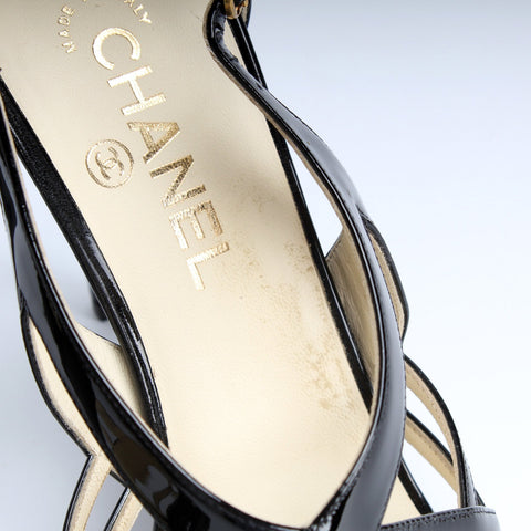 Chaus Ouvertes Patent Heels Size 40