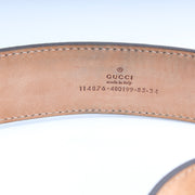 114876 Interlocking GG Canvas Belt Size 85/34