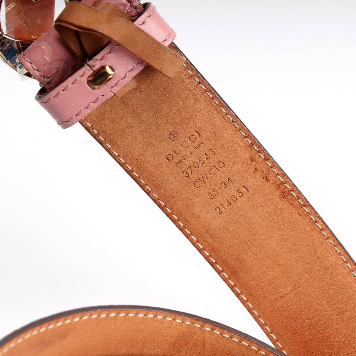 370543 Interlocking GG Belt Size 85 lbcase