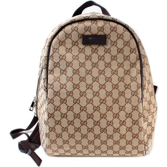 449906 GG Canvas Travel Backpack lbcase