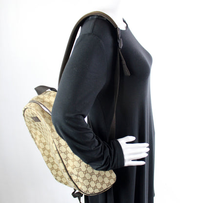 449906 GG Canvas Travel Backpack lbcase