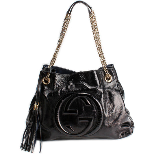 308982 Soho Leather Shoulder Medium lbcase