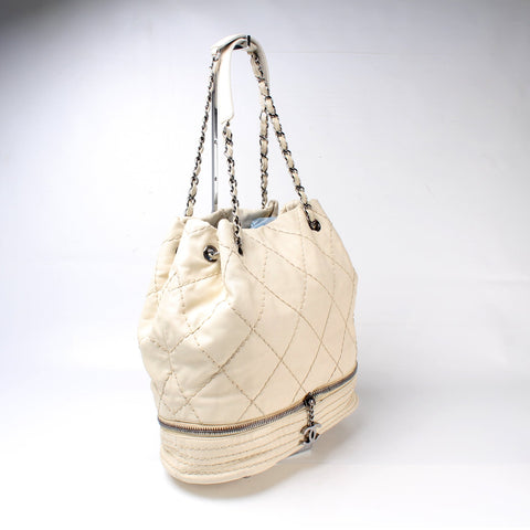 Expandable Ligne Drawstring Bag