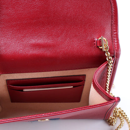 573797 Rajah Web Mini Bag Leather lbcase