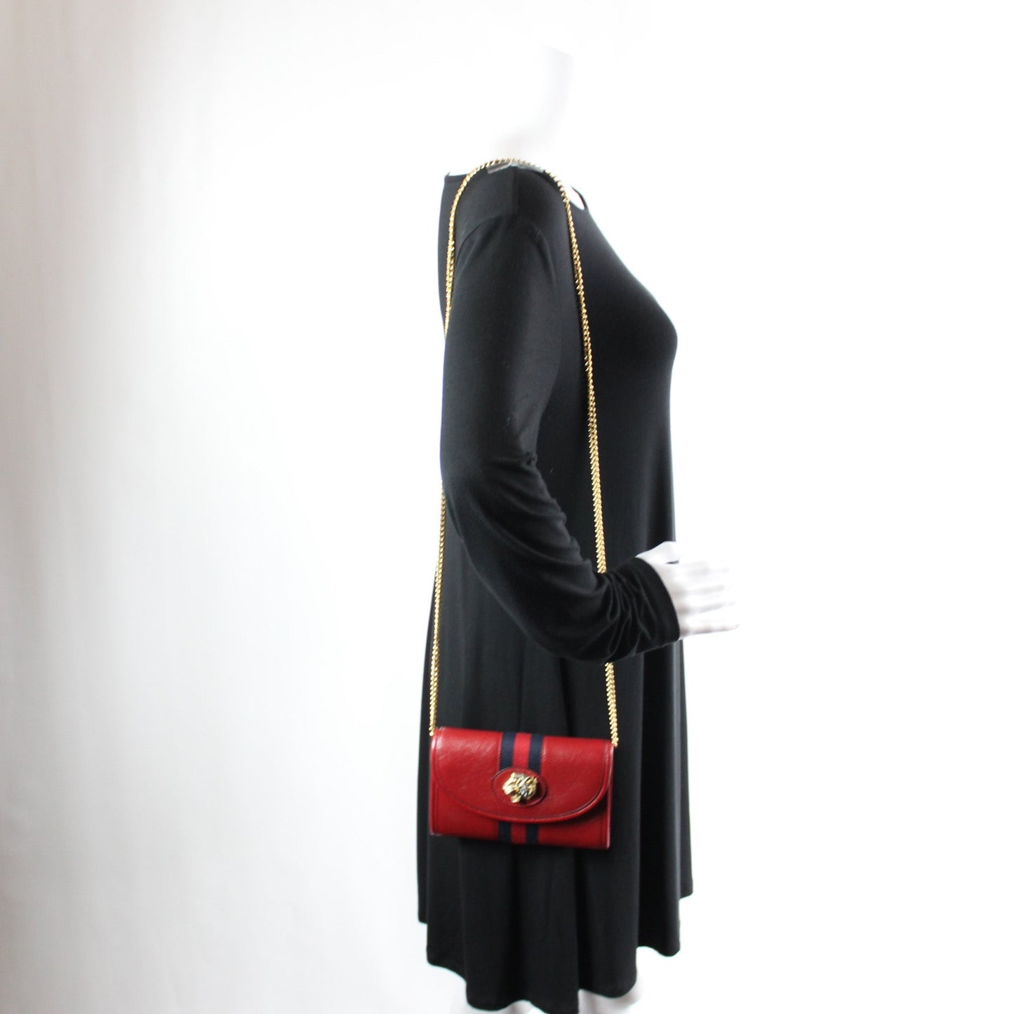 573797 Rajah Web Mini Bag Leather lbcase