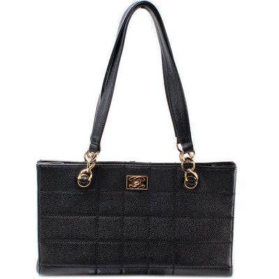 Chocolate Bar Shoulder Bag Caviar