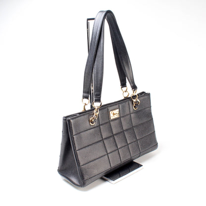 Chocolate Bar Shoulder Bag Caviar