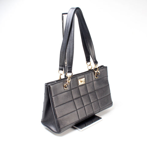 Chocolate Bar Shoulder Bag Caviar
