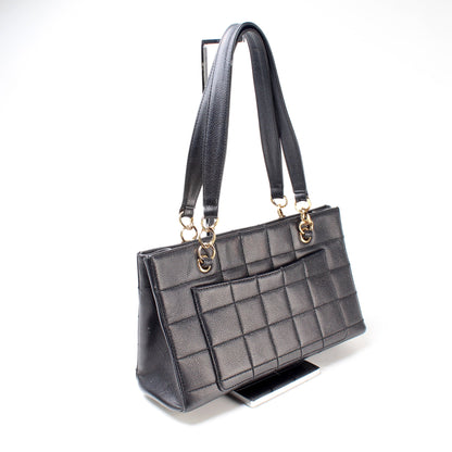 Chocolate Bar Shoulder Bag Caviar