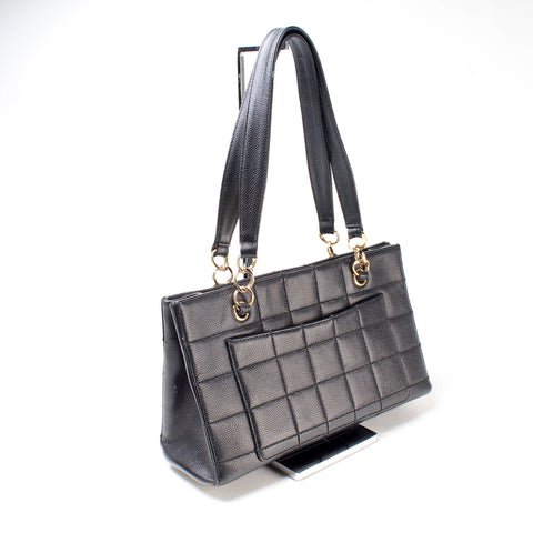 Chocolate Bar Shoulder Bag Caviar