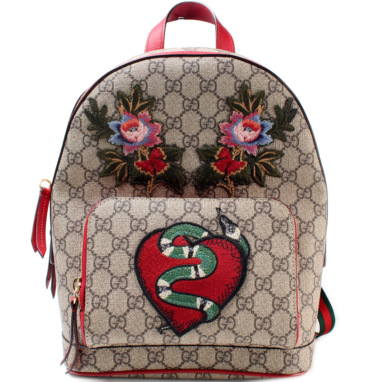 427042 GG Supreme Embroidered Backpack lbcase