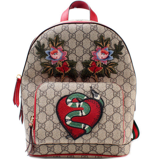 427042 GG Supreme Embroidered Backpack lbcase