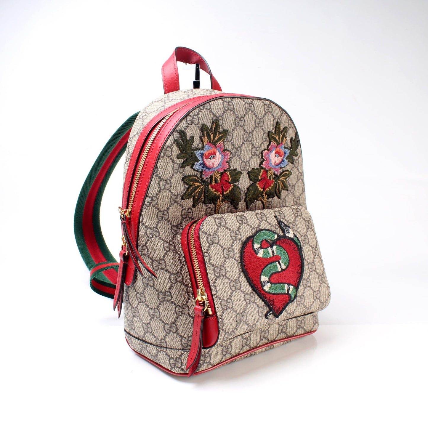 427042 GG Supreme Embroidered Backpack lbcase