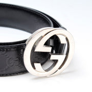 114984 Interlocking Guccissima Belt Size 85/34