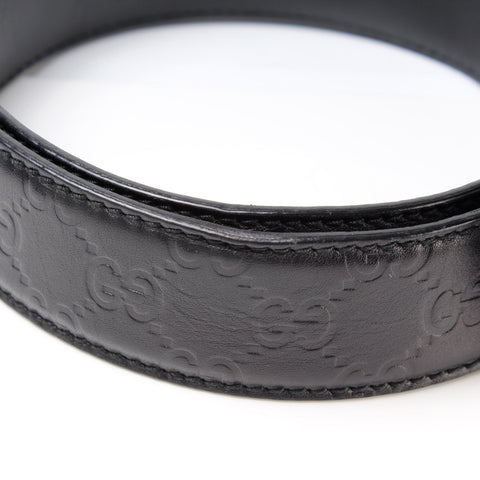 114984 Interlocking Guccissima Belt Size 85/34
