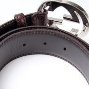 114984 Interlocking Guccissima Belt Size 85/34