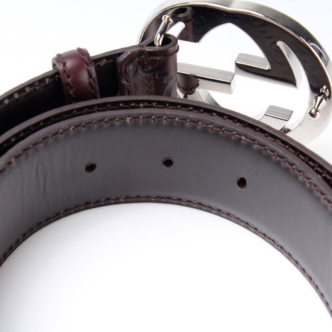114984 Interlocking Guccissima Belt Size 85/34