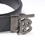 TB London Check/Leather Reversible Belt Size 90/36