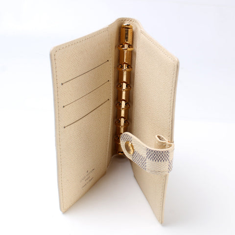 Agenda Small Ring Damier Azur
