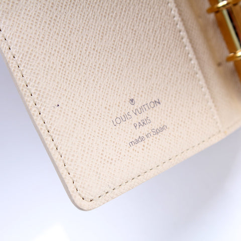 Agenda Small Ring Damier Azur