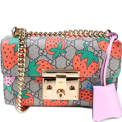 409487 Padlock GG Small Strawberry lbcase