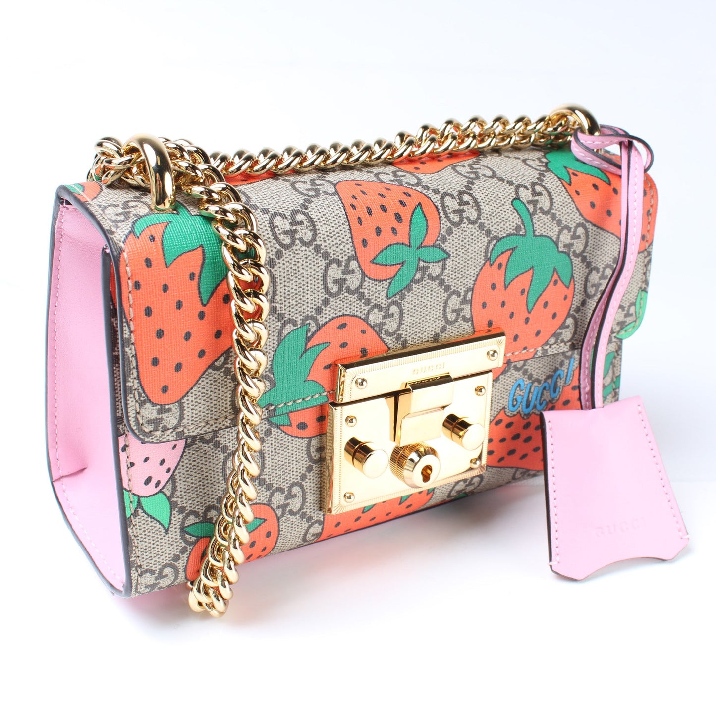 409487 Padlock GG Small Strawberry lbcase
