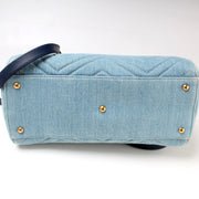 448054 Marmont Top Handle Denim
