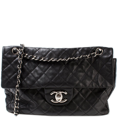Washed Caviar Jumbo Single Flap 12M