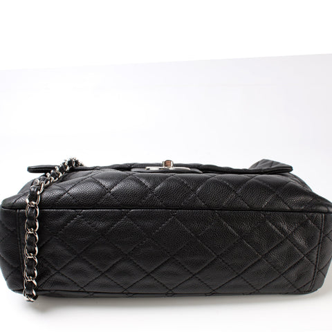 Washed Caviar Jumbo Single Flap 12M