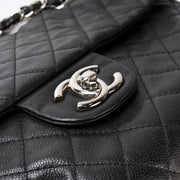 Washed Caviar Jumbo Single Flap 12M