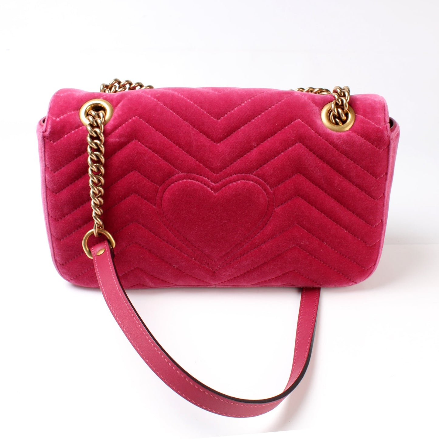 443497 GG Marmont Shoulder Velvet Small lbcase