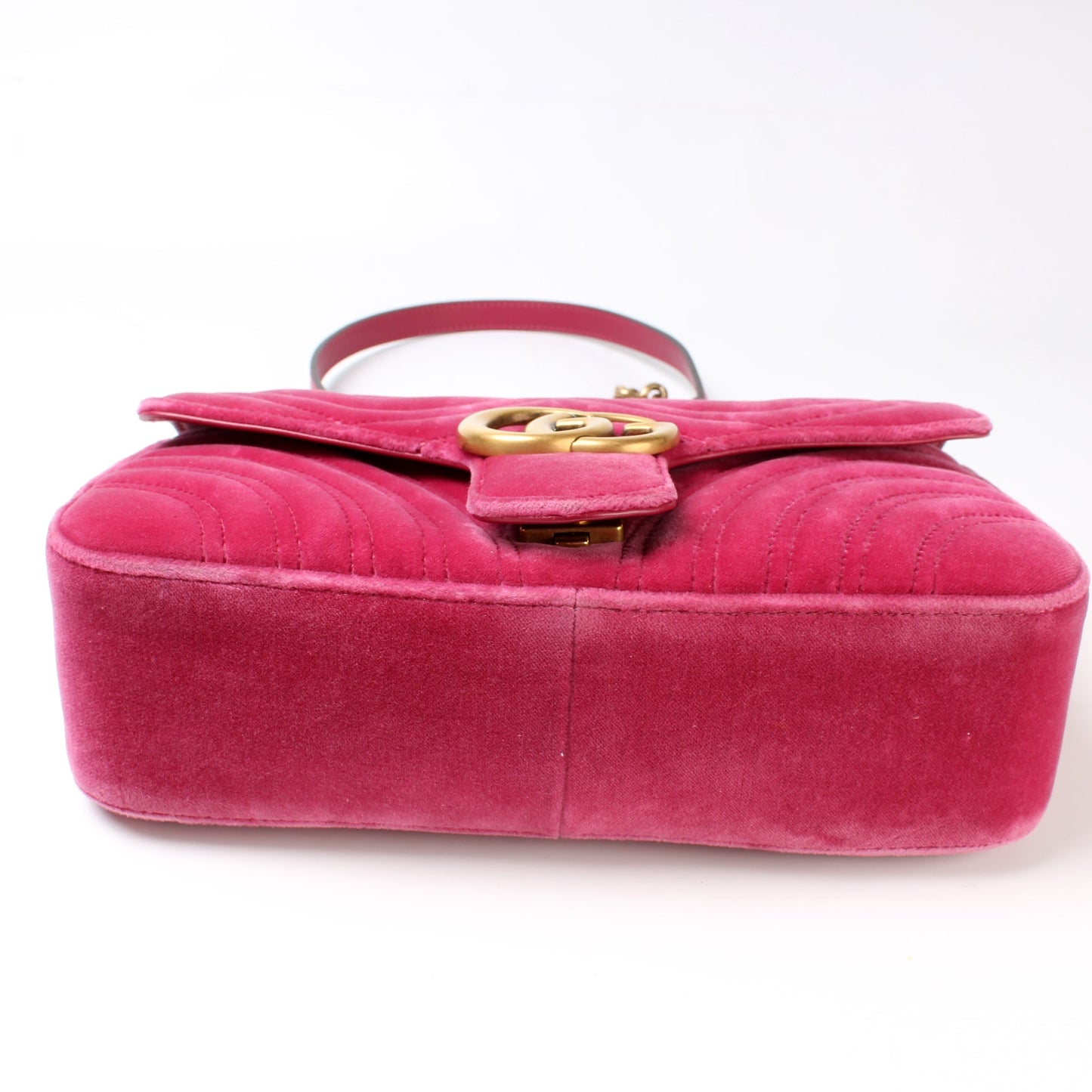 443497 GG Marmont Shoulder Velvet Small lbcase
