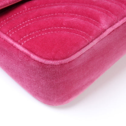 443497 GG Marmont Shoulder Velvet Small lbcase