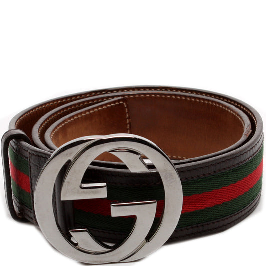 114984 Interlocking GG Web Belt Size 85/34 lbcase