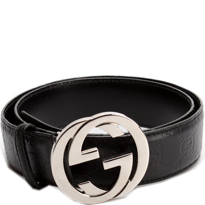 114984 Guccissima Leather Belt Size 85/32