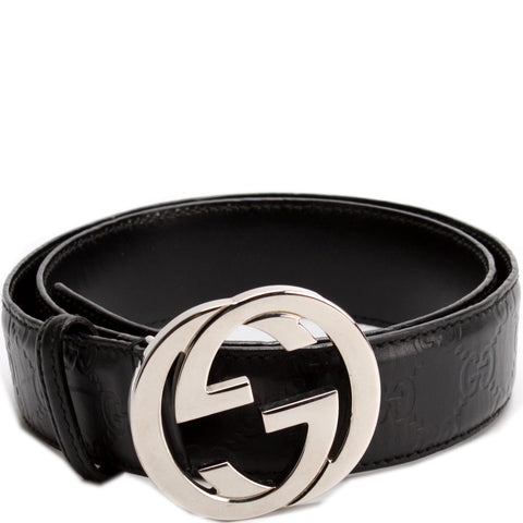 114984 Guccissima Leather Belt Size 85/32