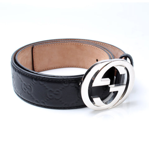 114984 Guccissima Leather Belt Size 85/34
