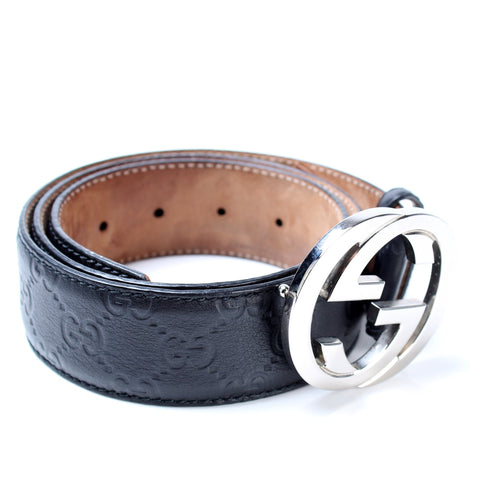 114984 Guccissima Leather Belt Size 85/34