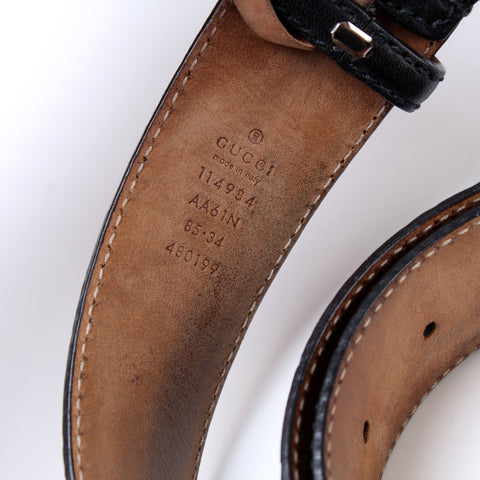 114984 Guccissima Leather Belt Size 85/34